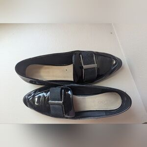 Aldo sz 8.5 Black Patent Leather Loafers